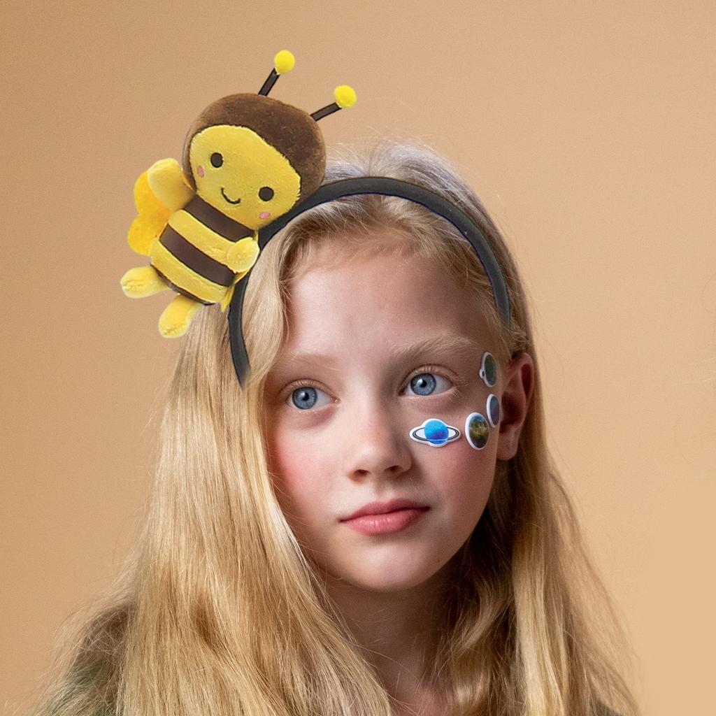 Bihuvudband Hårband Plysch Hårbygel Djurhuvudband Cosplay Party Håraccessoar för Fest