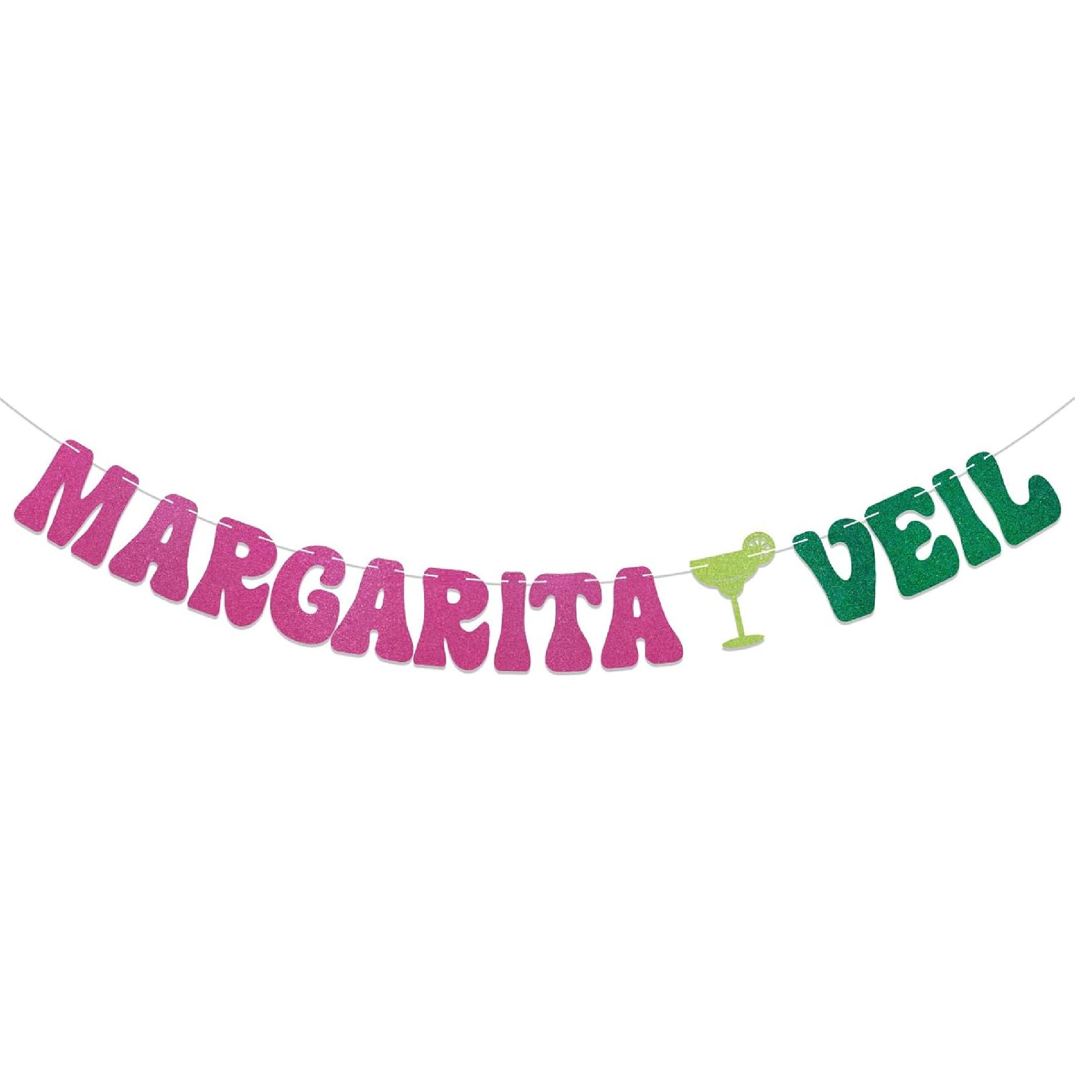 Margarita Veil Banner - Margaritaveil Bachelorette Party Decorations Margs and Matrimony Bachelorette Decorations Margarita Decorations