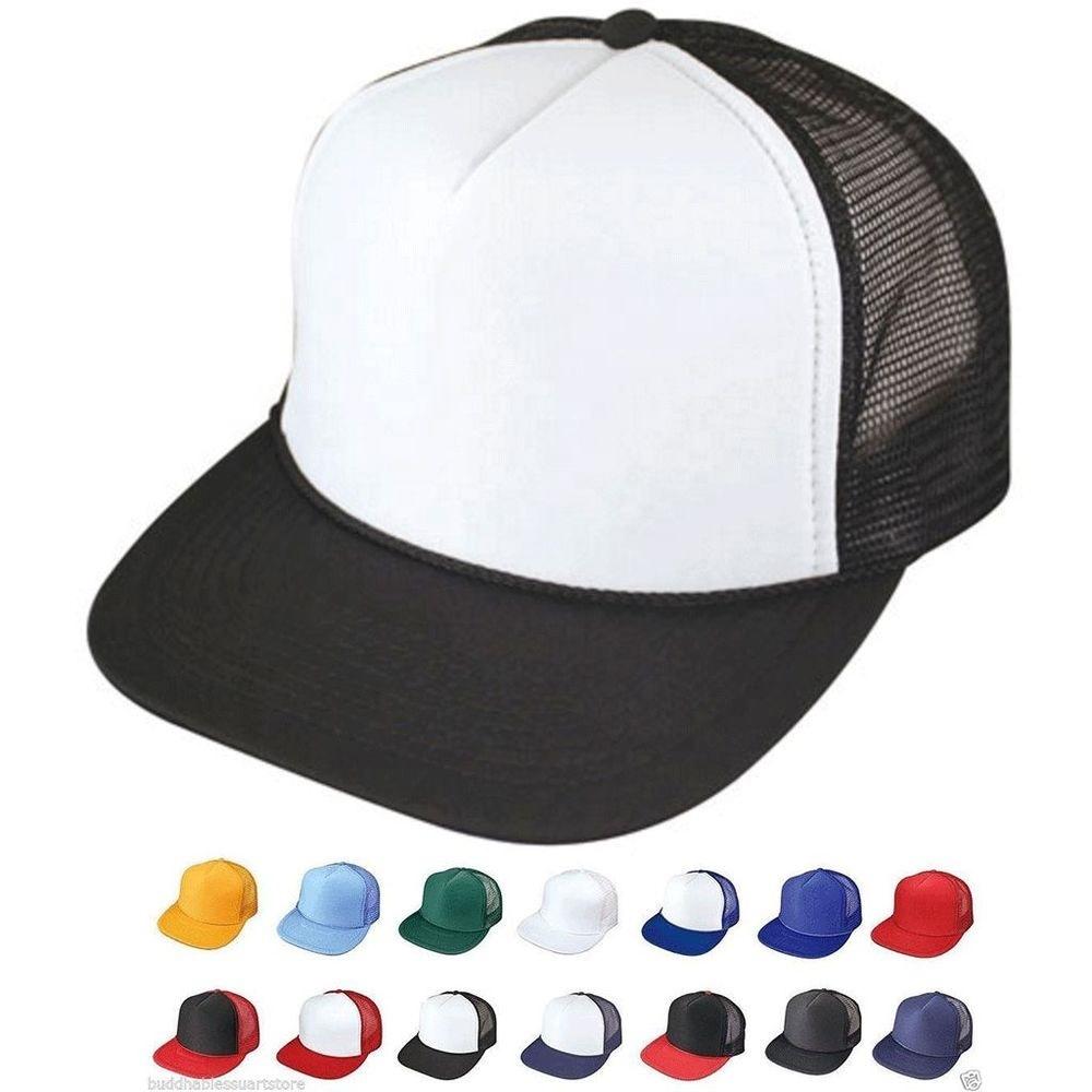 Promotional Trucker Caps Printing LOGO Front Material Polyester with Sponge,back Mesh Snapback Trucker Cap
