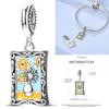 Inlaid Zirconium Sun 925 Silver Travel Balloon Butterfly Love Family Sister Heart Charm Fits Women Jewelry