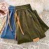 Corduroy Pants Women Korean Straight Leg Sports Sweatpants Spring and Autumn Vintage Versatile Casual Pants
