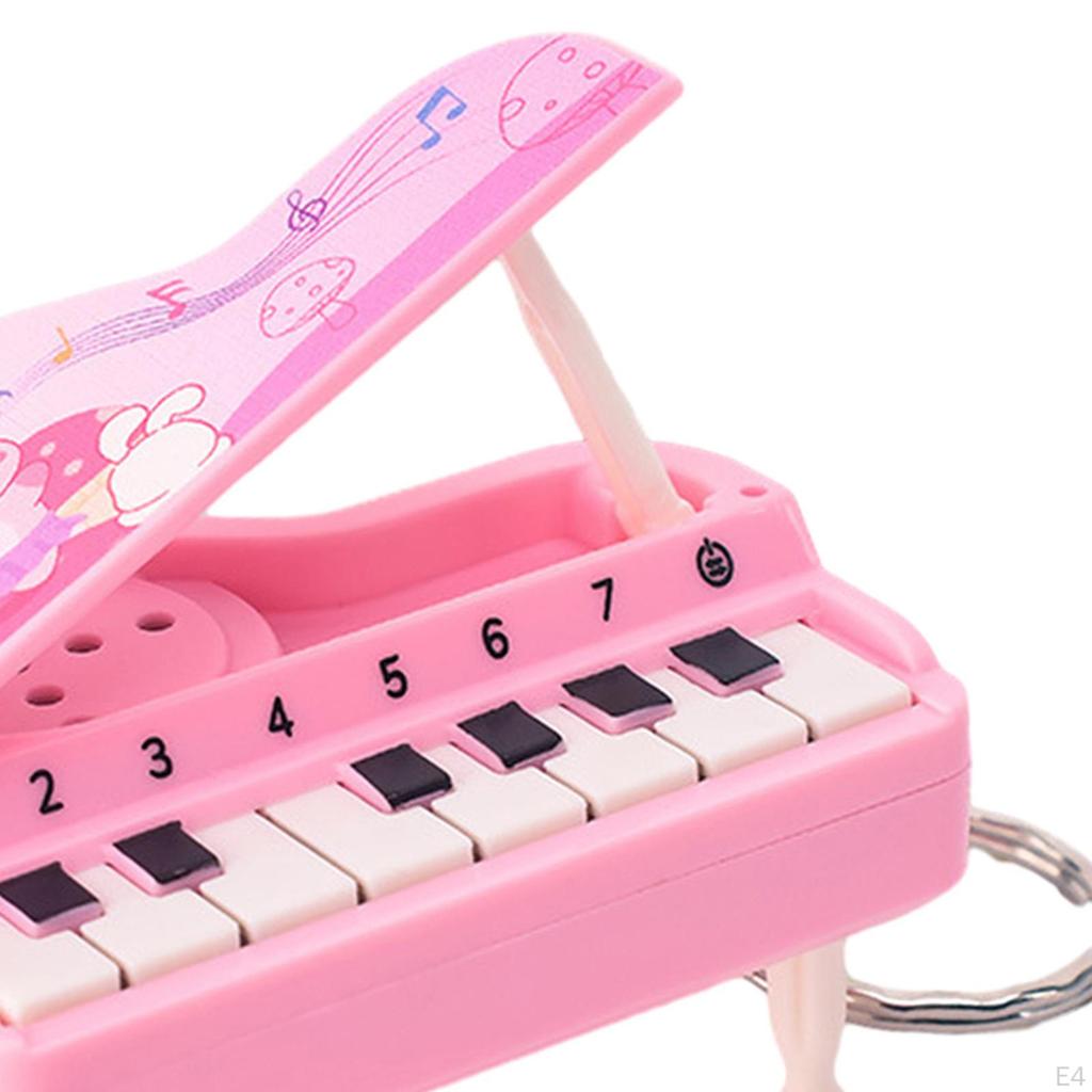 Handheld Music Piano Toy Keychains Mini Small Keychain Instrument for