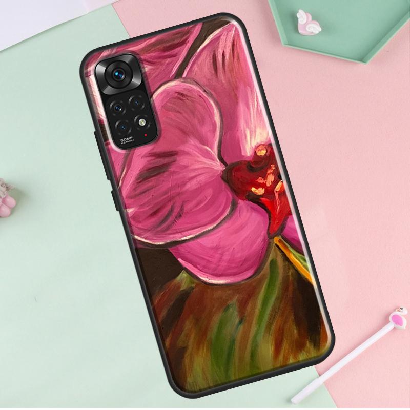 Orchid Flowers Colorful For Redmi Note 12 Pro Plus Cover For Redmi Note 10 8 9 11 Pro 12S 11S 10S 9S 9C 10C 12C Case