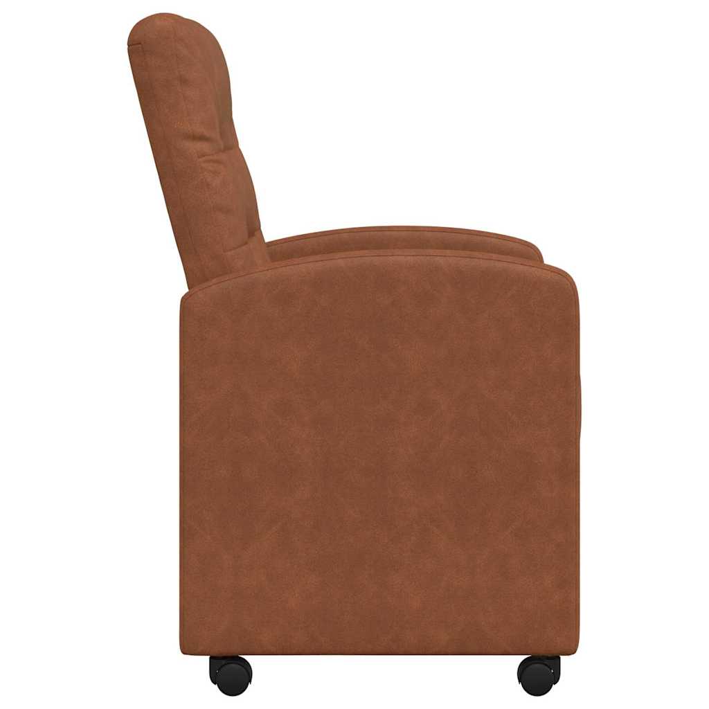 Dining Chairs with Casters 2 pcs Brown 58 x 67 x 97 cm