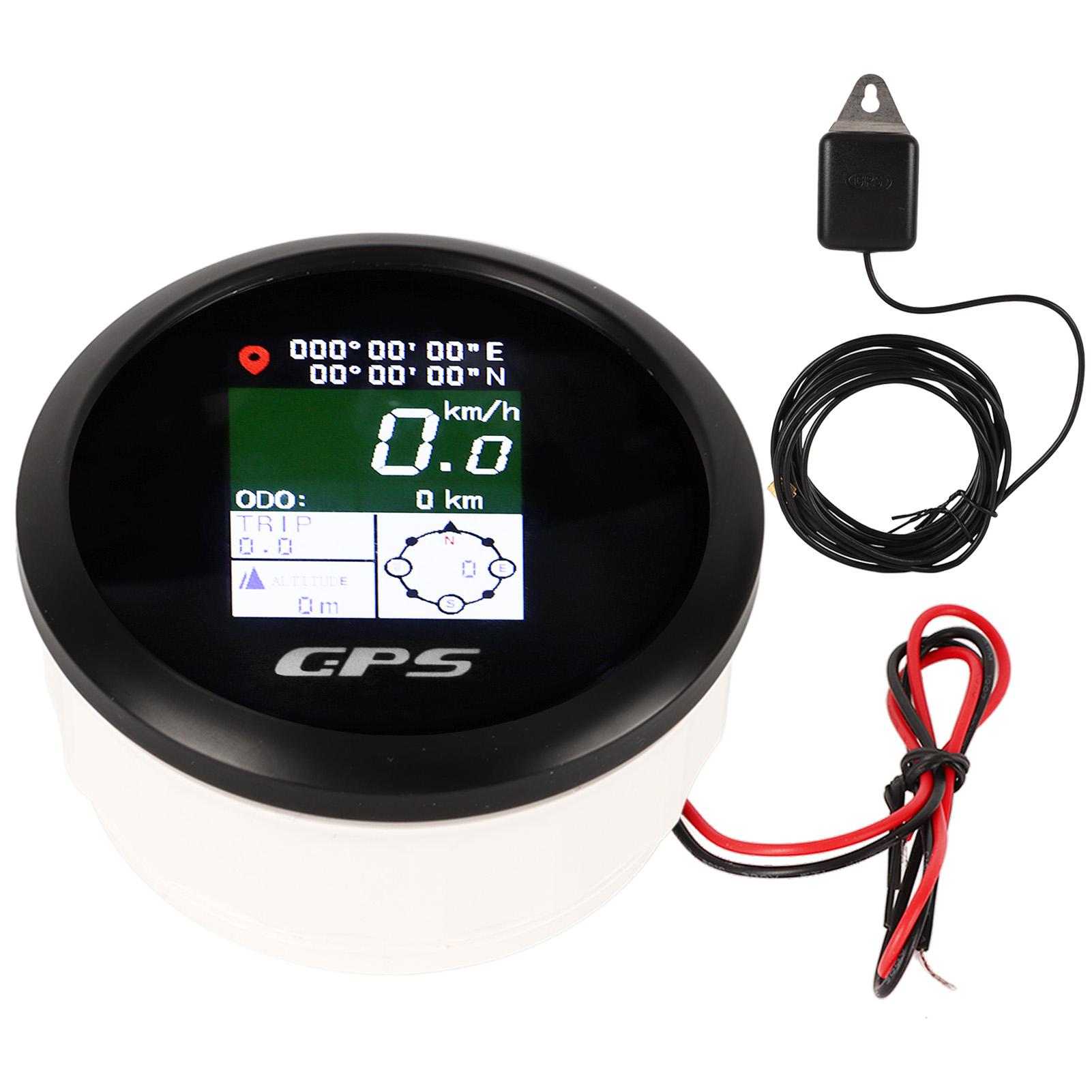 85mm GPS Speedometer 9‑32V Screen Digital Display Speed Gauge for Yacht RV Motorcycle