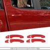 For Chevy Colorado/GMC CANYON 2014+ Red Door Handle Bezel Cover Trim Accessories