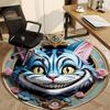 1pc Cat Wonderland Office Round Area Rug, Indoor Mat Suitable For Office, Under Office Chairs Bedroom Living Room Home Decor, Room Deco