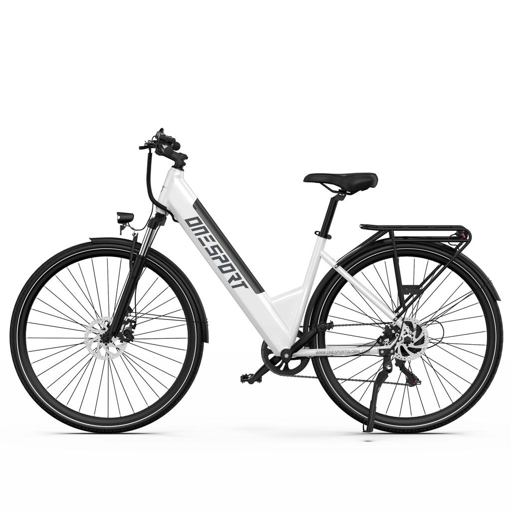 ONESPORT OT12 Multi Terrain Electric Bicycle 250W Motor 36V13Ah Battery E-Bike With TowSeat 27.5 Inch Road Tires Outdoor Adult Electric Bike