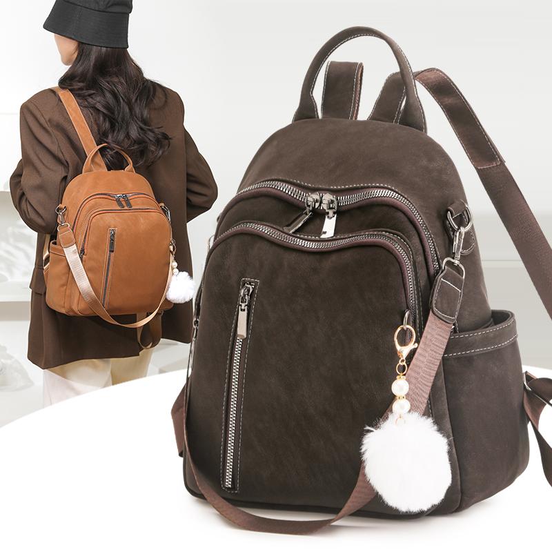 New Brand Luxury Backpacks Trendy Casual Fashion Soft Leather Bag Multifunctional New Women's Bag Travel Back Pack Shoulder Bags