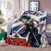 Adventure Anime My Hero Academia Blanket For Sofa Office Bed Plane Travel Sleep Read Relax Camping Soft And Warm