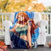 1pc N-Nami Theme Blanket - Digital Print, Polyester, Cozy for All Seasons, Perfect for Outdoor, and Travel
