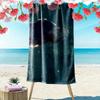 To the Forest of Firefly Lights Print Beach Towel, Large Soft Quick Dry Towel for Beach Camping Swimming
