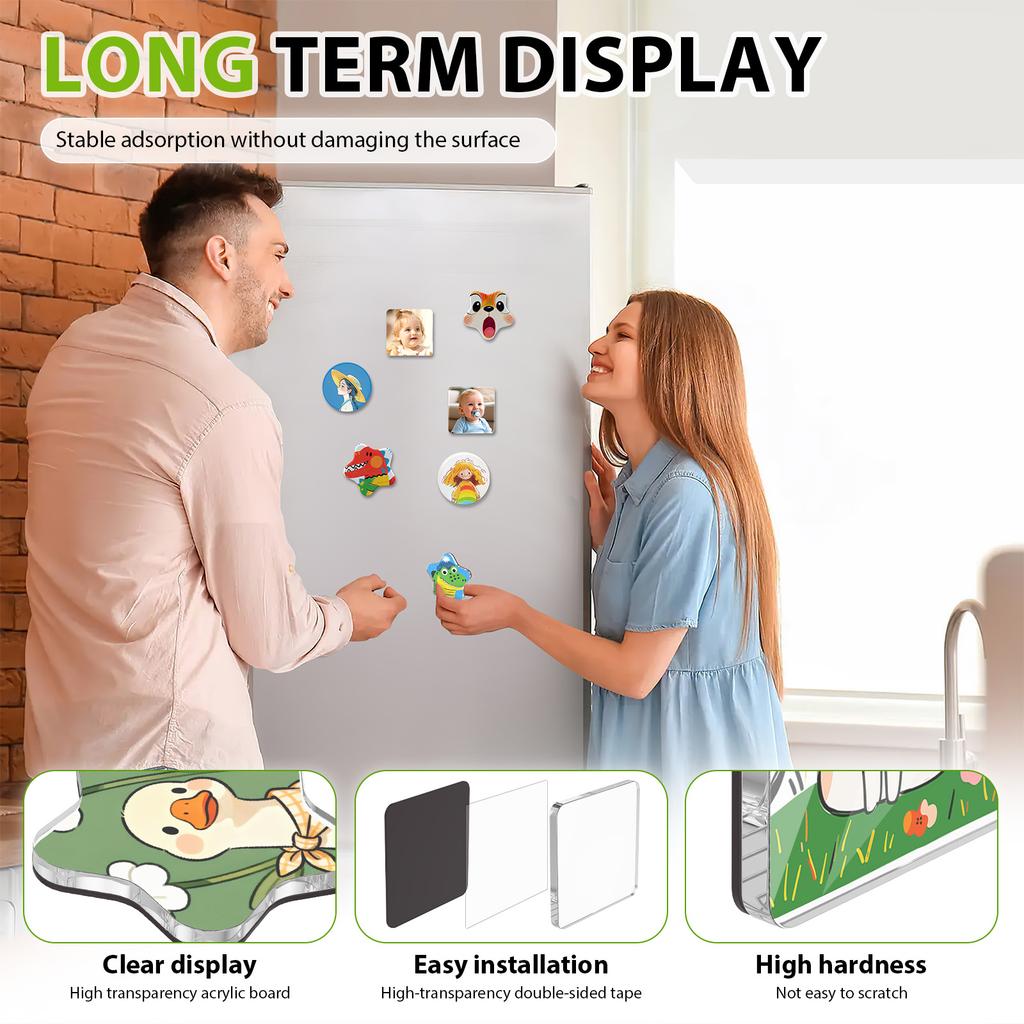 DIY Acrylic Fridge Magnet Microwave Oven Refrigerator Magnetic Stickers Kitchen Home Decor Craft Handmade Making Supplies Gift