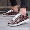 Fashion Plus Women Sneakers Breathable Students Casual Shoes Sports for Girls Flat Leather Leopard Print Shoes Vulcanize Desginer 2025
