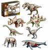 DIY 3D Dinosaur Skeleton Model: Tyrannosaurus & Triceratops