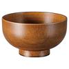 Bowl Soup X ABS Resin 5-171-2 Heat-resistant Wood-grain Bowl, Brown, 10.6 6.2 Cm, Heat-resistant 5-171-2