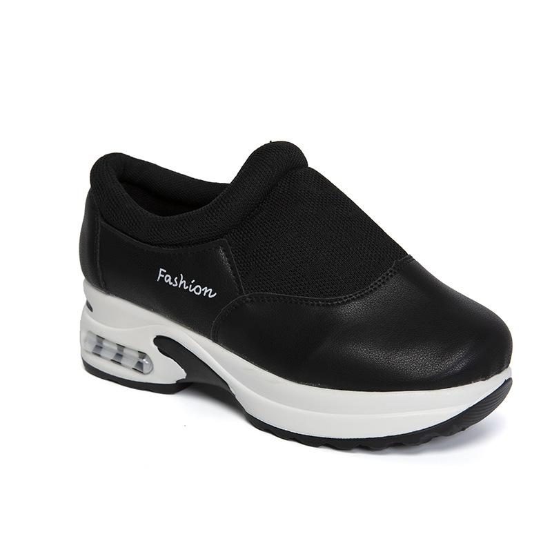 Plus Size Women's Sports Casual Shoes Wedge Heel Knitting Stitching Walking Shoes Women Shoes