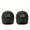 Pcs Perfect Valentines Day Gift for Him and Her Letter Embroidery Couple Baseball Cap Gift Classic Washed Old Vintage Duckbill