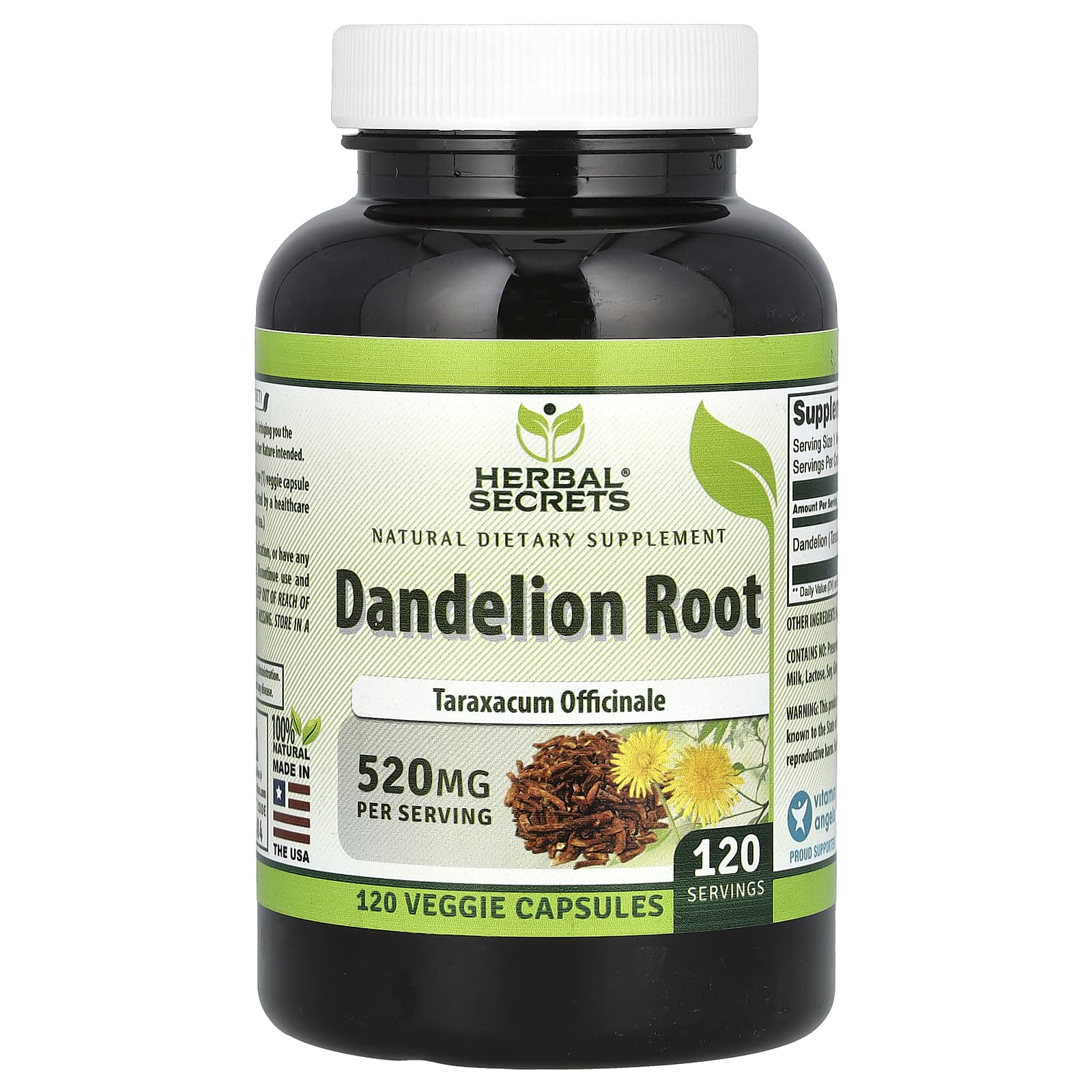 

Dandelion Root, 520Mg, 120 Veggie Caps