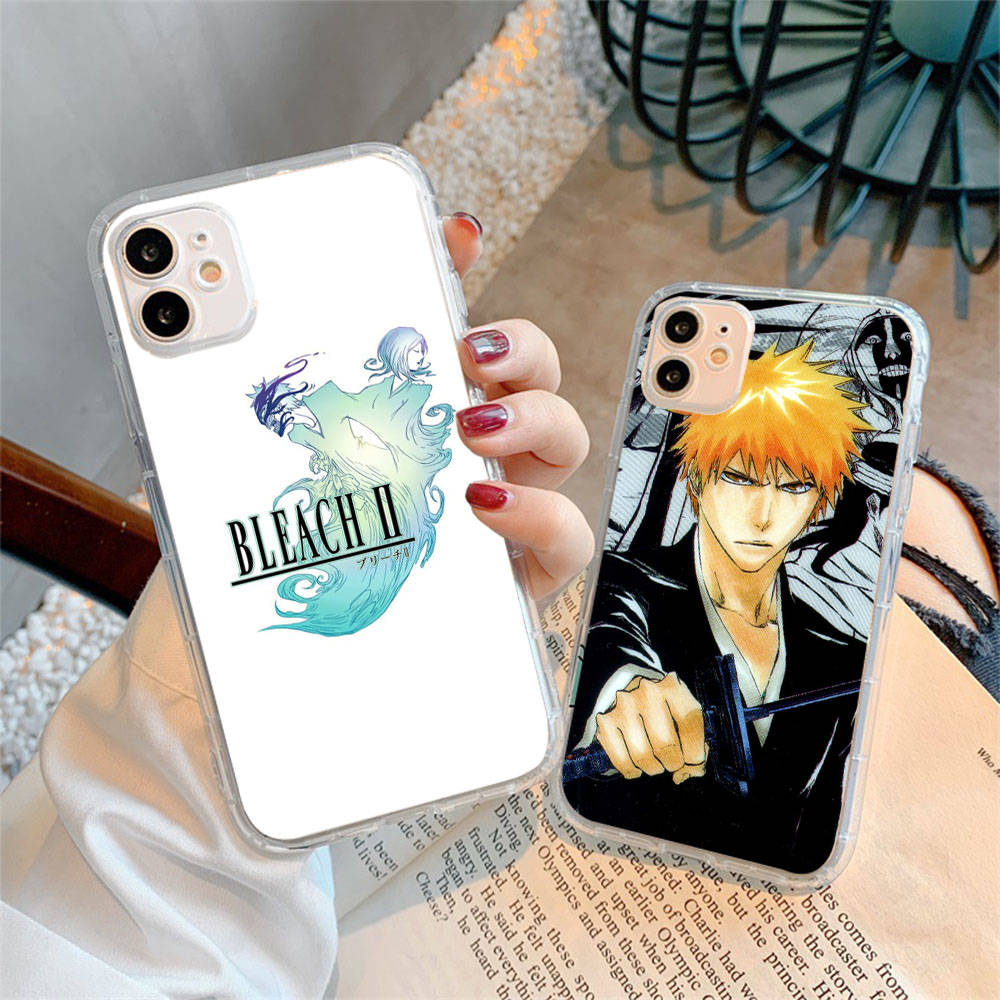 Case for Samsung A04 A14 A23 A34 A54 M23 M33 M52 M53 Realme 10 9 C30S C35 C55 VIVO Y02S Y21 Y51 X80 Pro Transparent Cover WI56 Anime Bleach