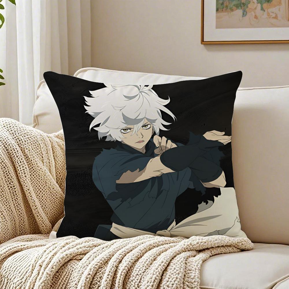 Hells Paradise Jigokuraku Cushion Cover Linen Minimalist Soft for Sofa Bed Home Room Decor