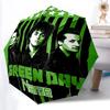 1PC Green Day - Custom Name Automatic Folding Umbrella - Compact 8-Rib Design, Durable Plastic & Iron, Daily Use S0106049