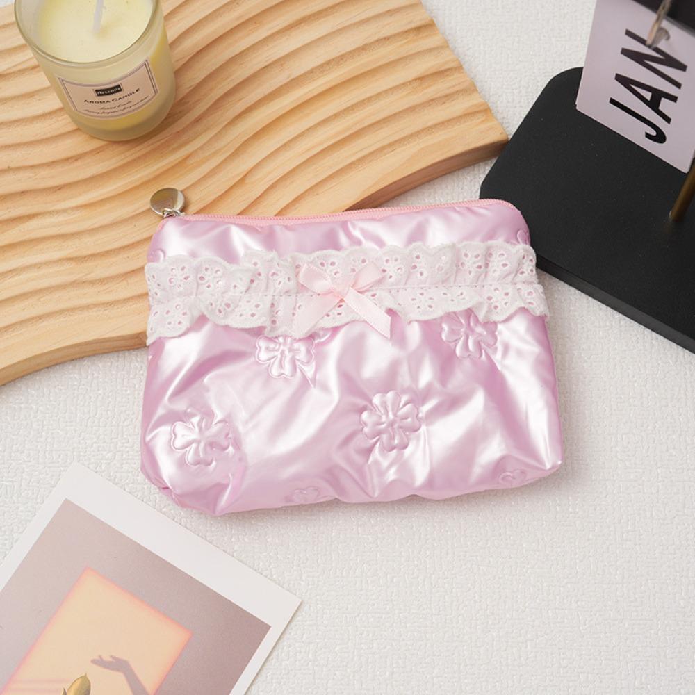 New Butterfly Lace Coin Purse Large Capacity Multipurpose Storage Bag Portable Earphone Bag Women