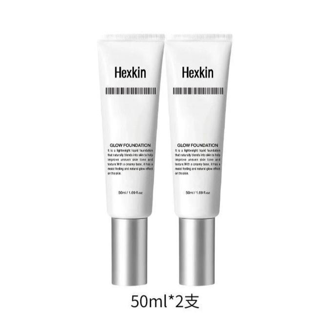 

HEXKIN Glow Foundation 50 мл 6 в 1(Солнцезащитный крем + Консилер + Праймер + BB-крем + Отбеливание и против морщин + Тональный крем) 2 PCS