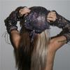 Fashionable punk rhinestone triangle scarf - street style headband