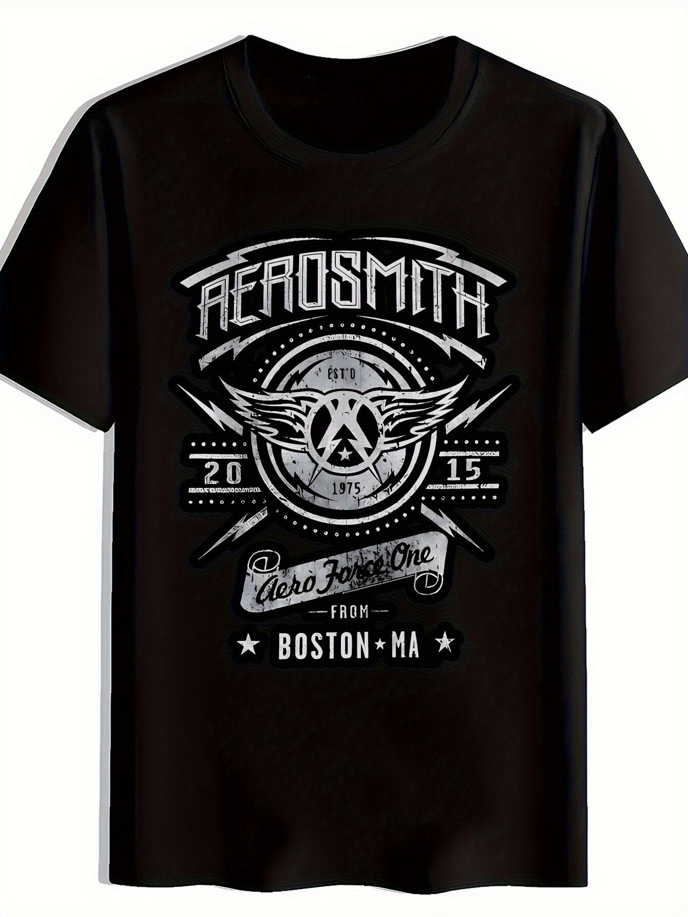 

Vintage Rock Band Graphic T-shirt - 100% Cotton Breathable Short Sleeve Crew Neck Tee with Retro Music Design XXXL