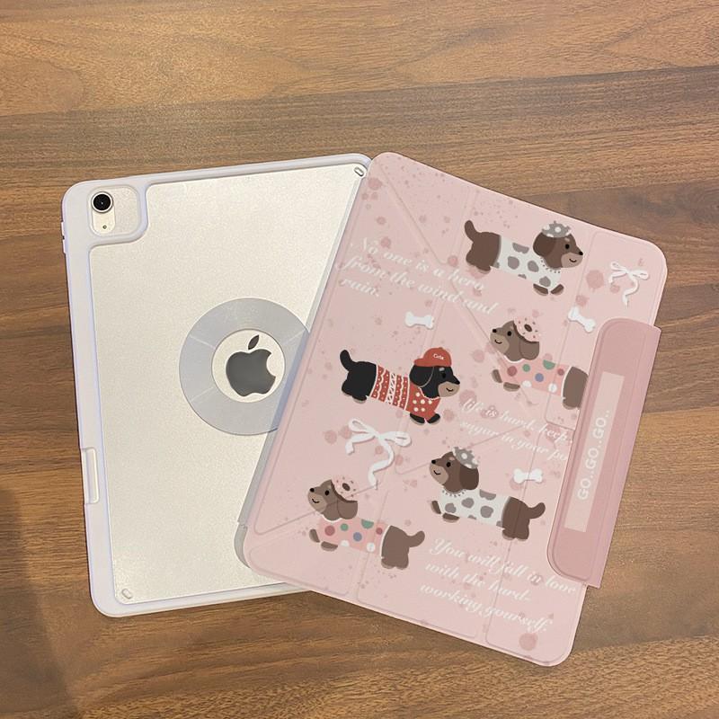 Magnetic Detachable Acrylic Case IPad Pro 11 Inch Mini 7 With Stand Support Cartoon Design Full Cover