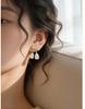 Elegant French S925 Silver Bow Cherry Dangle Earrings - Fashionable Micro-Paved Autumn/Winter Jewelry