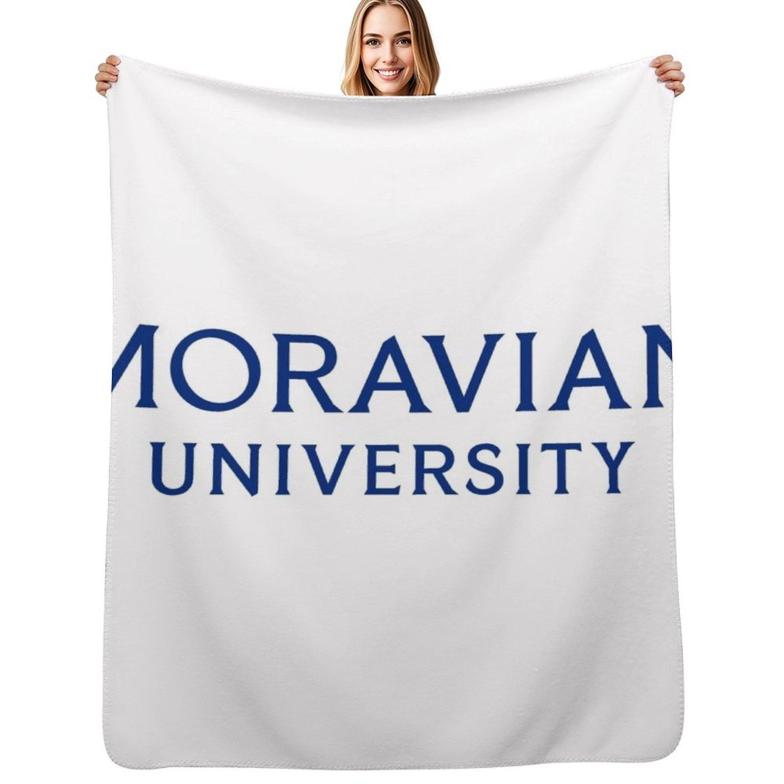 The Moravian University Throw Blanket Plush Fuzzy Cozy Blanket for Couch Sofa Size: 75*100cm, Weight: 230 GSM