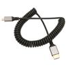 Mciro HD Multimedia Interface Spring Adapter Cable 4K 60Hz 18Gbps High Speed Cable for Tablet Camera TV Monitor HD Male