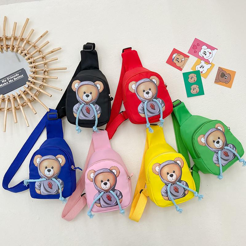 Adorable Bear Toddler Crossbody Bag Cute Kids Chest Bag Small Coin Pouch
