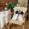 Cool FFourth Wing Dragon Cushion Cover Silky Short Plush Invisible Zipper Dustproof Sofa Pillow Case for Home Decor