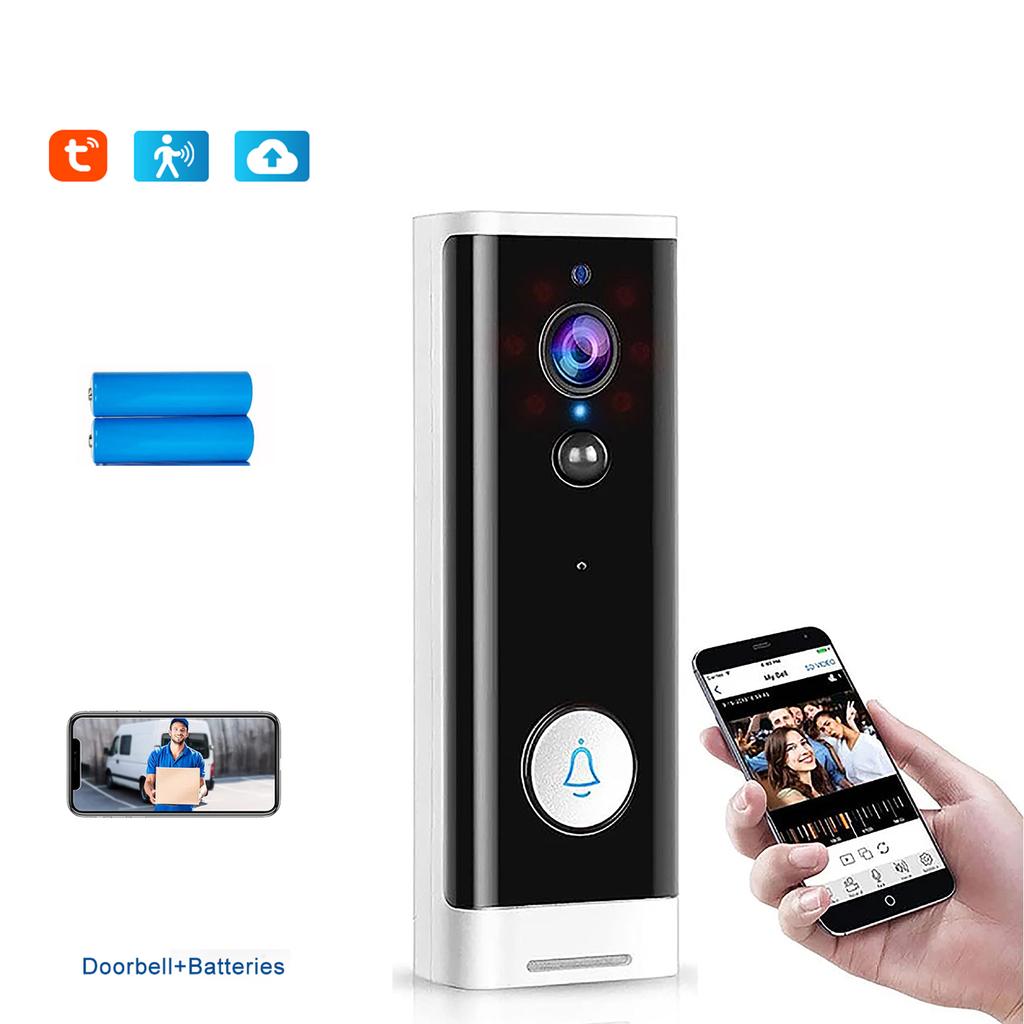 Sonerie Video Smart Home WIFI Interfon HD Sonerie Video Wireless, Detectare Mișcare, Viziune Nocturnă, Sonerie cu Audio Bidirecțional