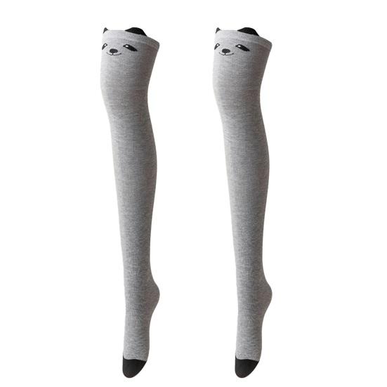 Striped Thigh High Socks Women Colorful Over-the-Knee Socks Retro Stretchy Thigh Highs for Girls Cosplay Lolita Costume