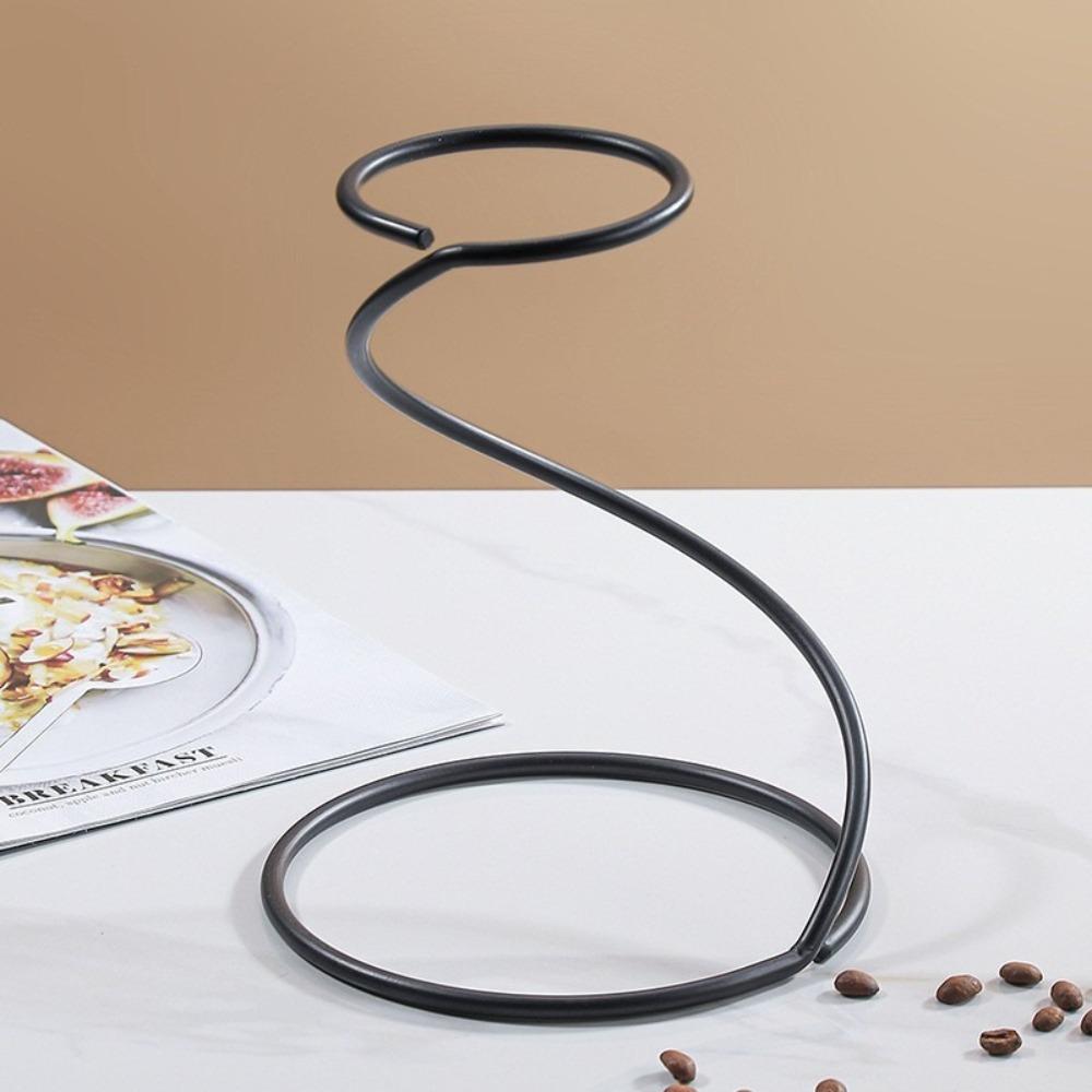 Sturdy Reusable Coffee Hand Brewing Rack Metal Serpentine Filter Cup Holder Convenient Practical Drip Filter Holder Kitchen