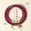 Natural Red Garnet Bracelet Women With Strawberry Crystal Beads Multi-Layer Handcrafted Wrap Bangle