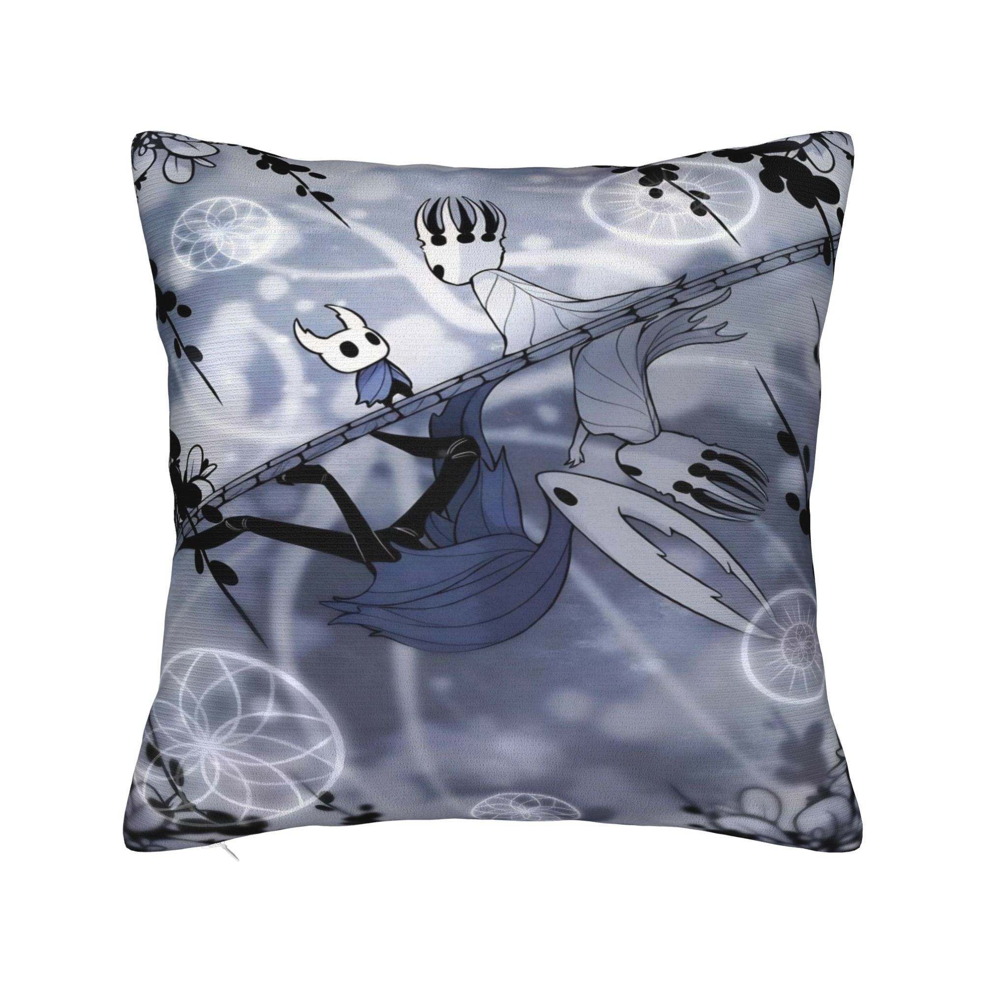 

Hollow knight Cartoon Game Knight and Hornet Pillowcases Cute Funny Pillow Case For Sofa Home Decoration Soft Pillow Cover 30x30cm 12x12in