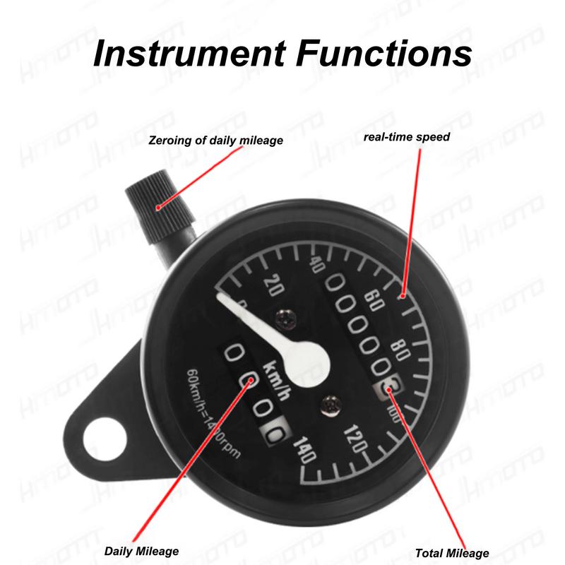 Digital Tachometer For Motorcycle Retro LED Digital Odometer Display GPS Speedometer Waterproof Motorcycle Accessories For Motor