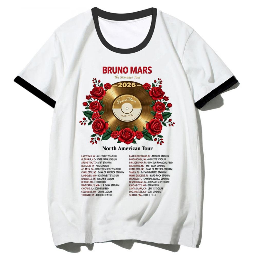 Bruno Mars t-shirt female scene baddie goth manga dollette shirt streetwear goth gothic kawaii emo