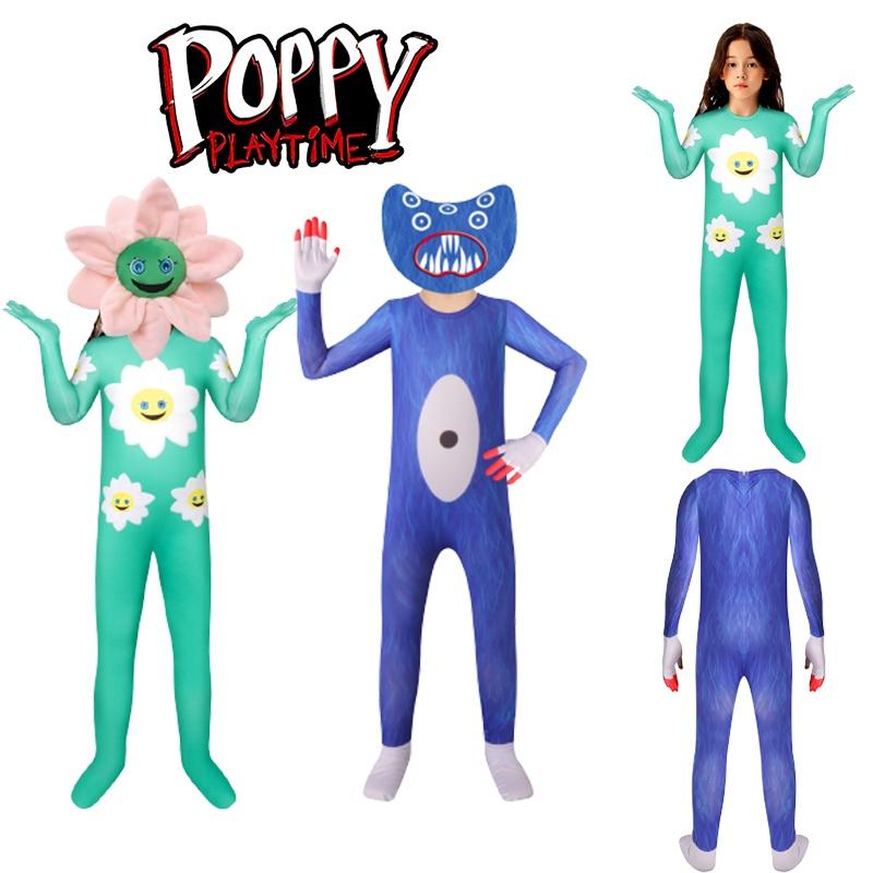 Authentic Poppy Playtime Huggy Wuggy Cosplay Costume For Kids Halloween Outfit Xmas
