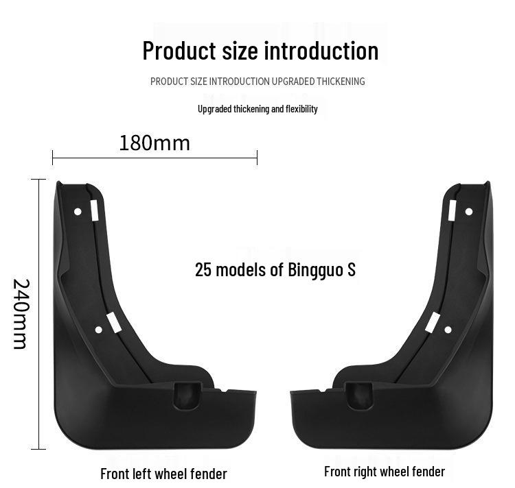 2025 Wuling Binguo S Car Tire Mudguard Accessories