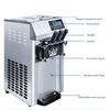 Gewerbliche Weiche Edelstahl Eismaschine Frozen Yogurt Maschine ZM-A126 Tisch Eismaschine