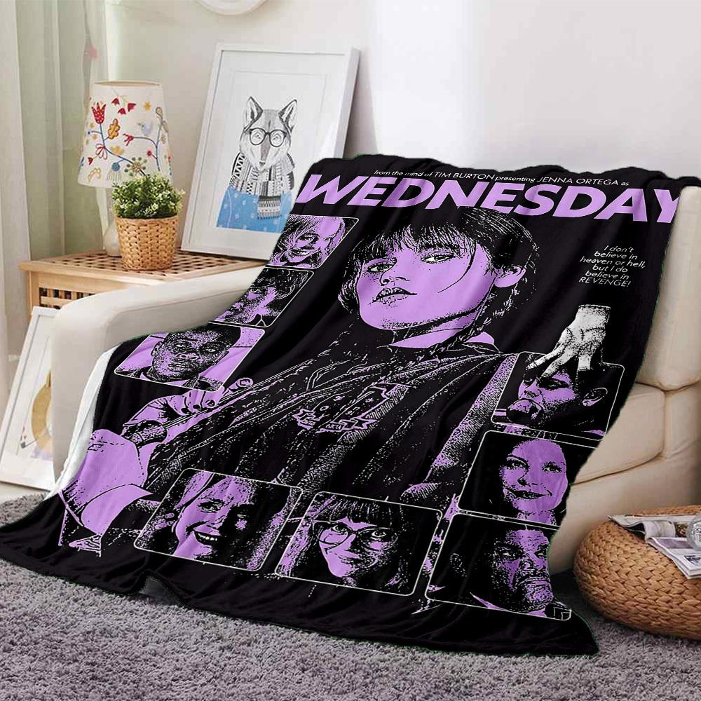 

1pc WEDNESDAY REVENGE Soft Flannel All-Season Throw for Home, Office, Outdoor UseDurable Comfort 100417 80cmx120cm(31inx47in)