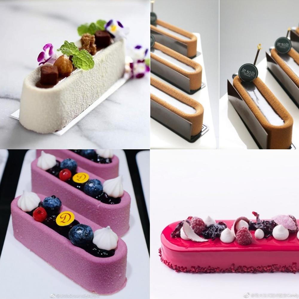 DIY Long Strip Shape Silicone Cake Mold Dessert Bread Chocolate Candy Mould Confectioner Tools Cake Decoration Baking Mold