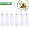 1/3/6er-Pack Quetschflaschen Gewürz-Quetschflaschen Plastik Ketchup Quetsch-Spritzflasche Für Soße, BBQ, Dressing, Farbe