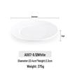 White Melamine Plastic Round Plate for Catering and Restaurant Dining